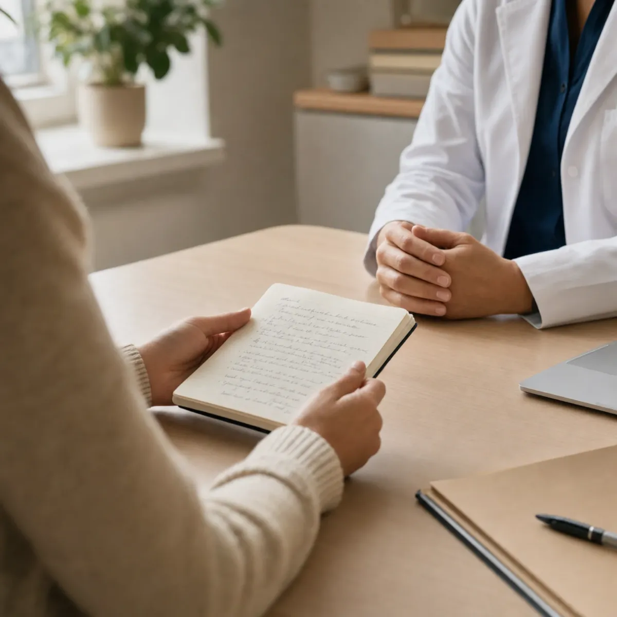 Split illustration contrasting clinical trial rigor with informal biohacker self-experimentation for peptide ADHD research