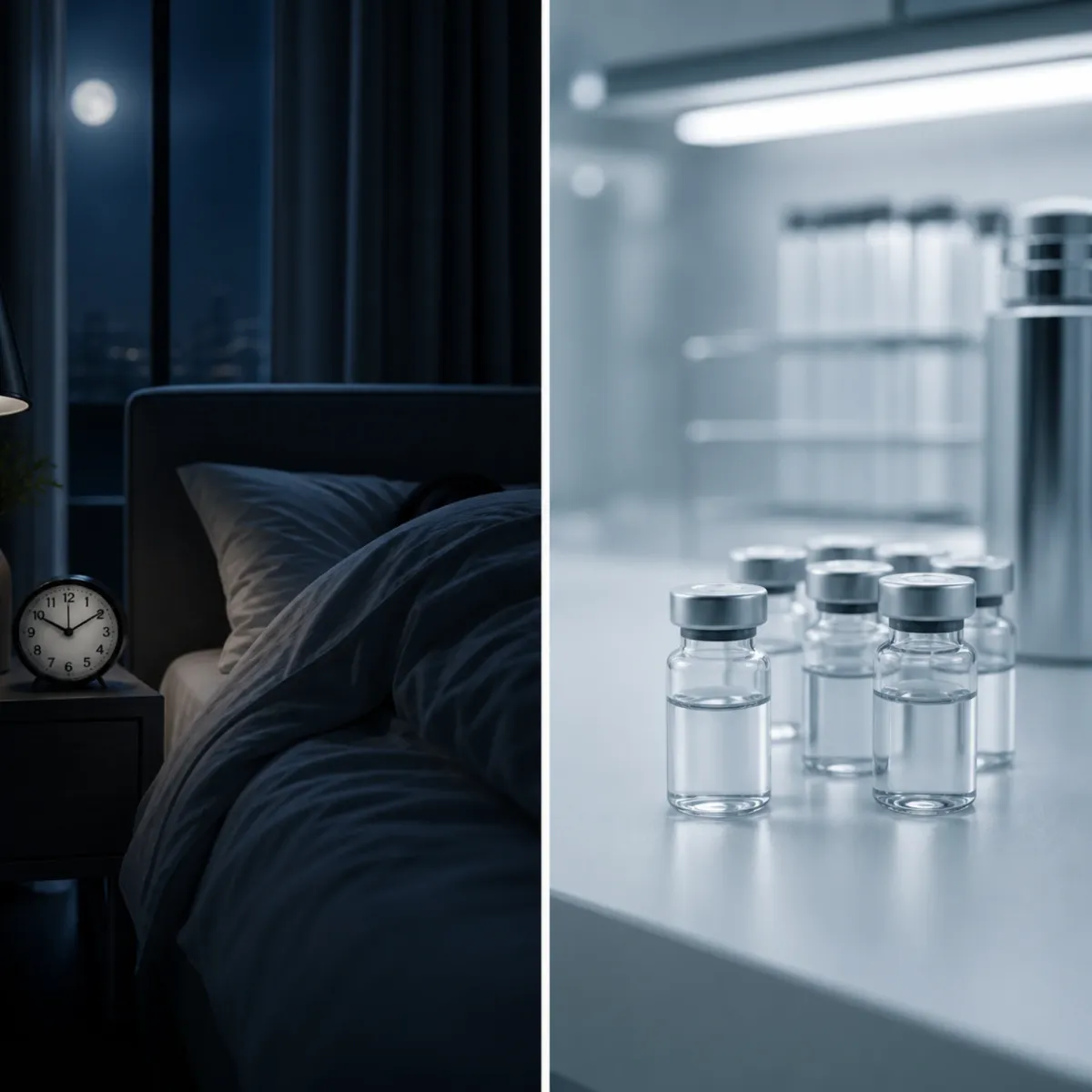 Sleep-first anti-aging baseline compared with speculative clinic stacks