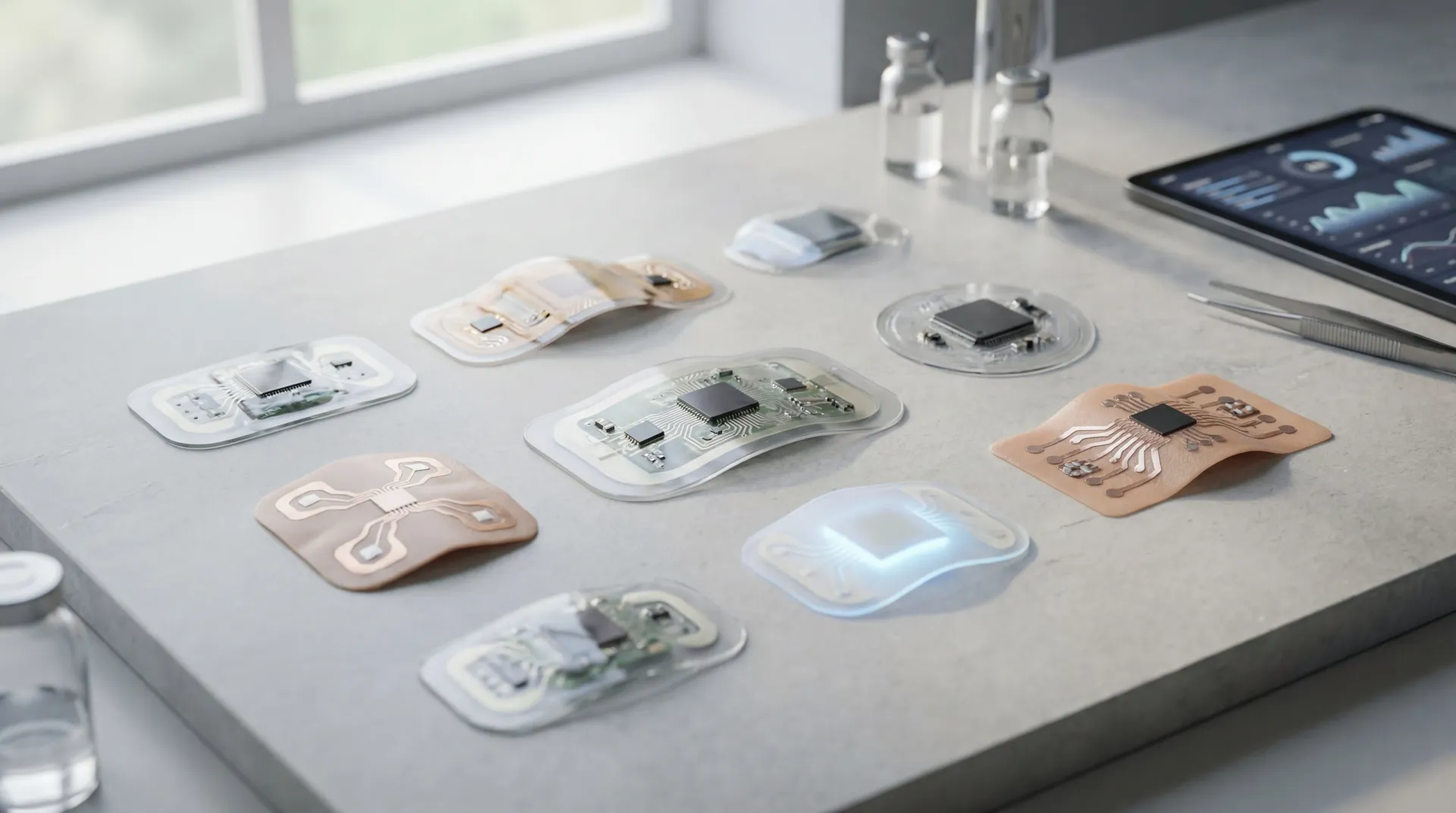 Advanced wearable health patches and sensor modules arranged for non-invasive monitoring
