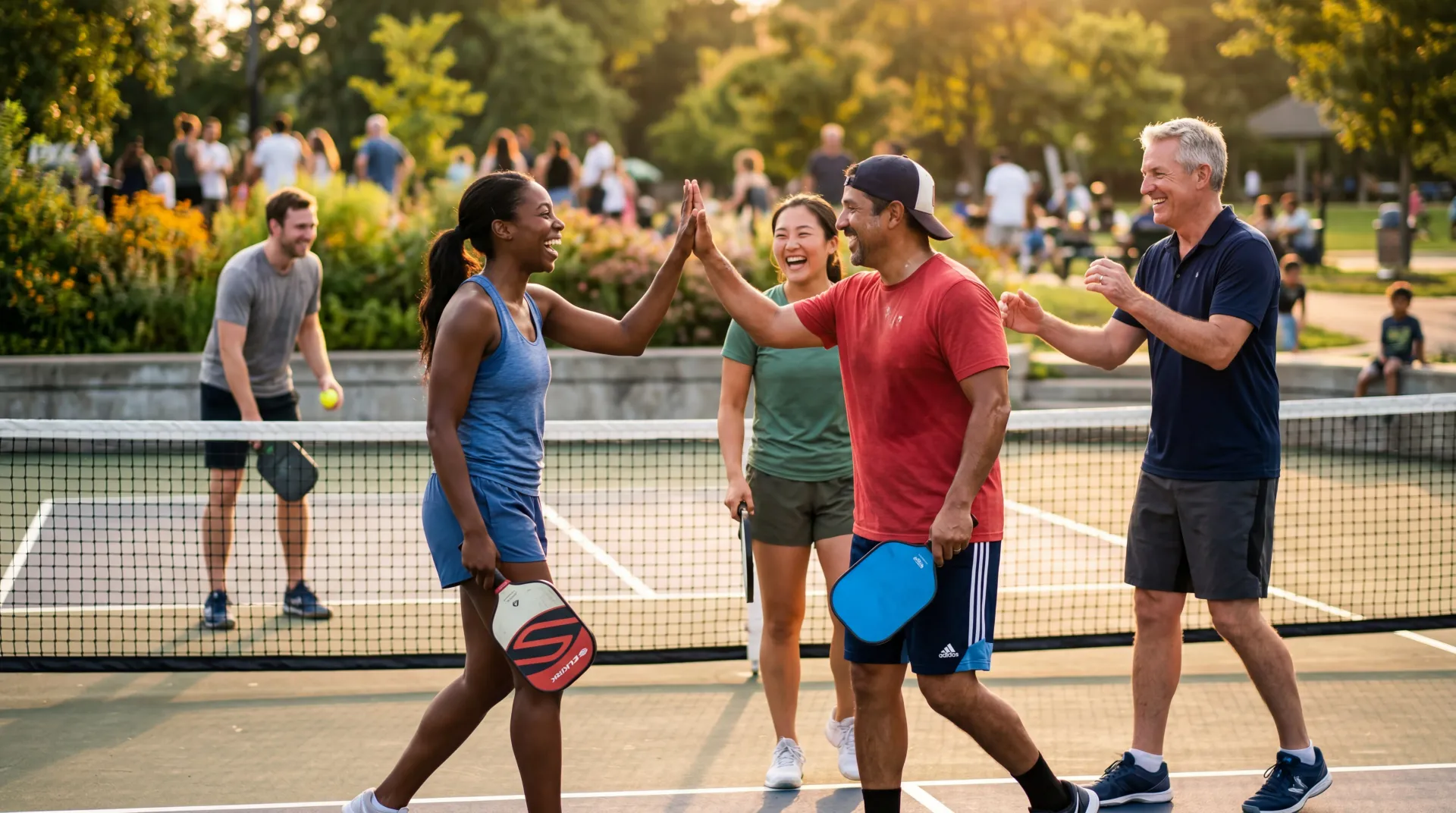 Featured visual summarizing evidence-based guidance related to Community Fitness: Pickleball Leagues, Running Clubs, and the Social Exercise Movement.