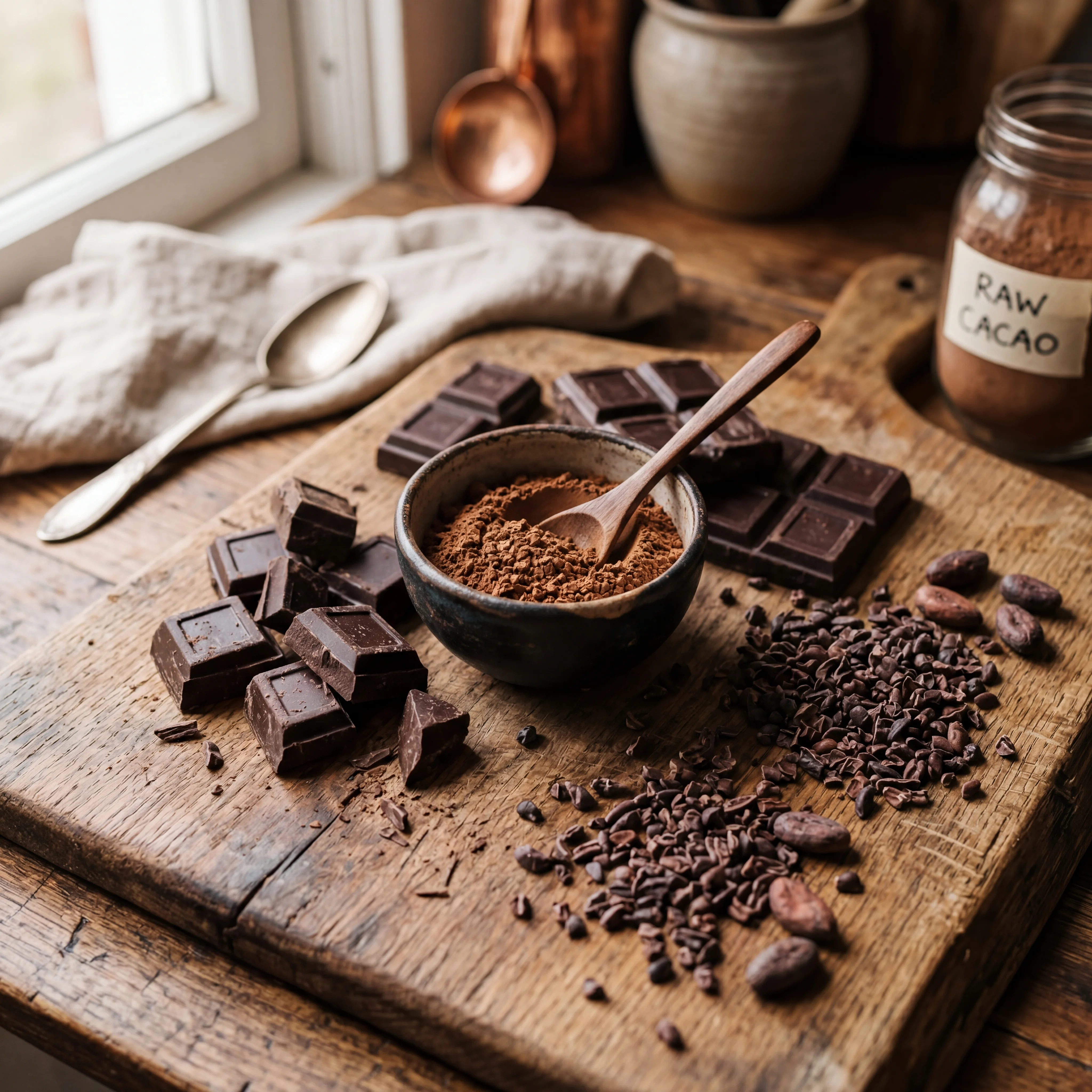 Scientific diagram showing cacao flavanol pathways affecting brain and cardiovascular health