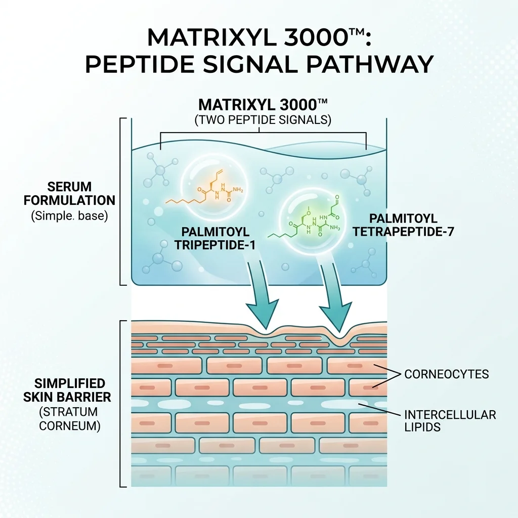 Diagram of the two peptide signals inside Matrixyl 3000