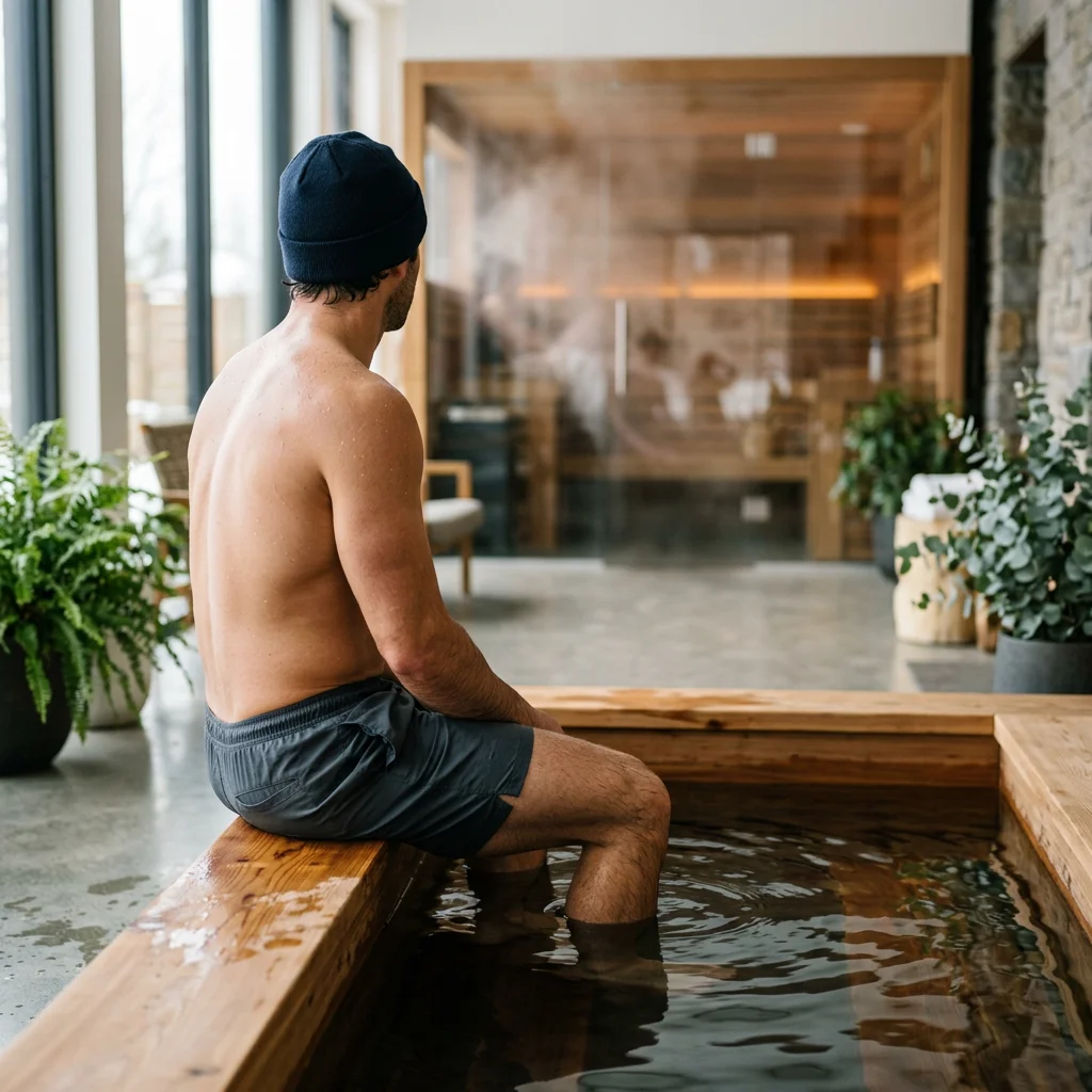 Side-by-side comparison showing muscle recovery progression over 72 hours with contrast therapy versus passive rest