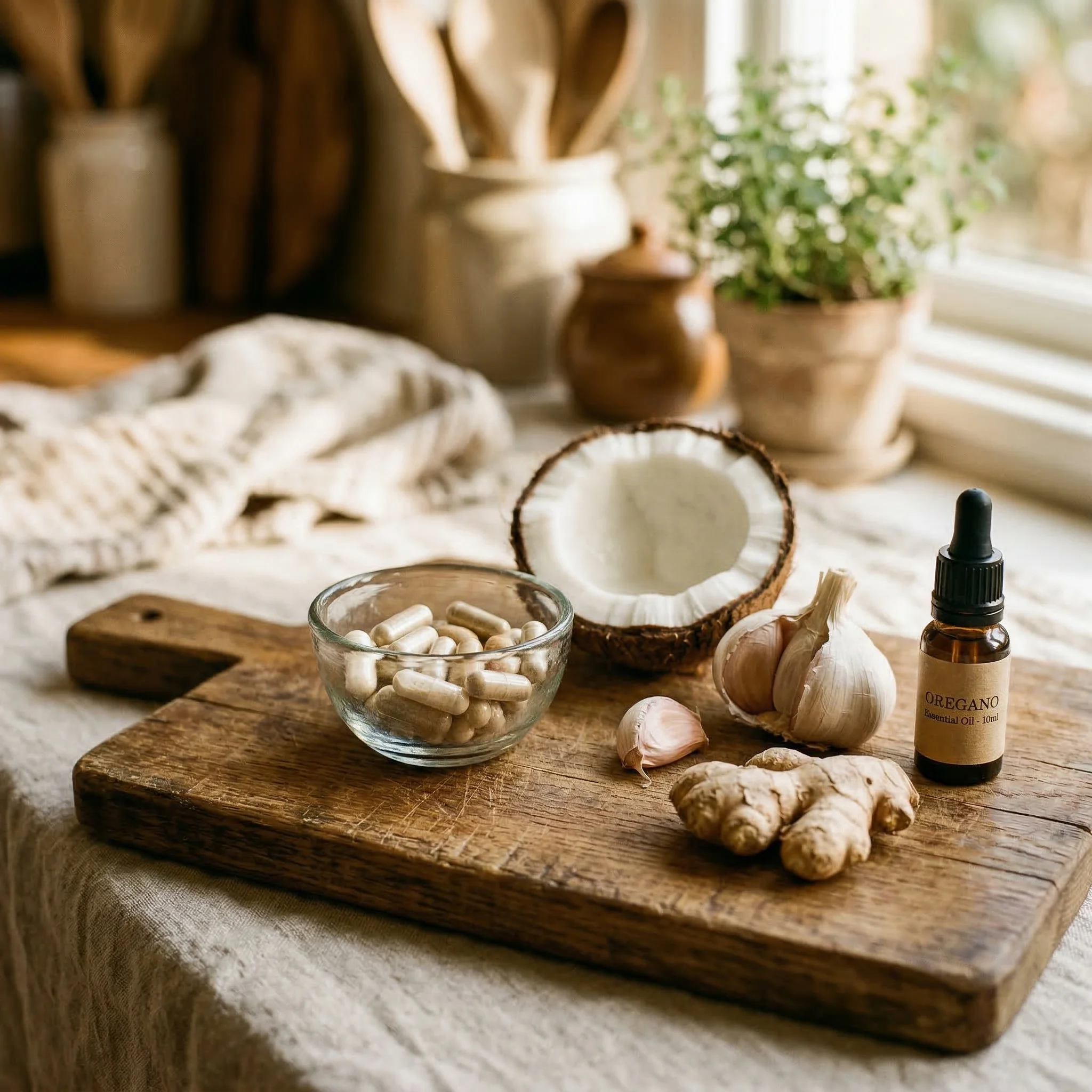 Visual evidence scale ranking natural candida remedies from strongest to weakest research support