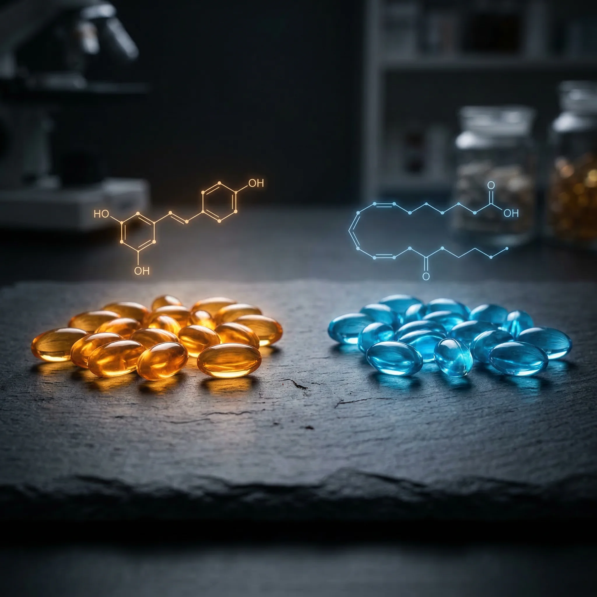 Side by side molecular structure comparison of NMN and NR showing the additional phosphate group on NMN
