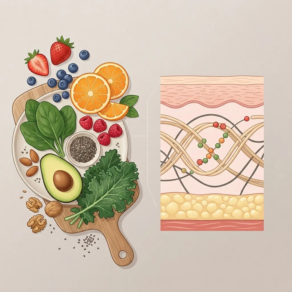 Plant nutrients supporting the skin's collagen-building environment