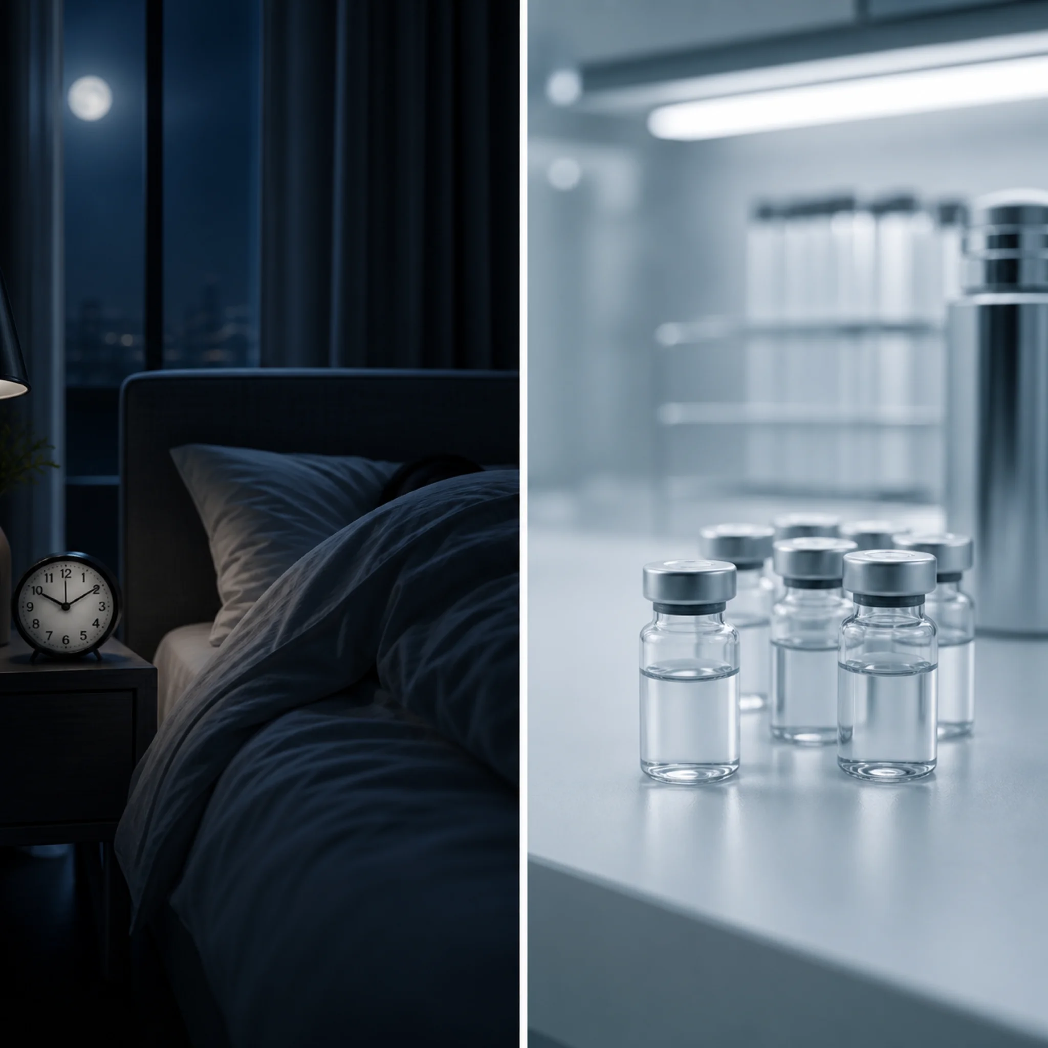 Sleep-first anti-aging baseline compared with speculative clinic stacks