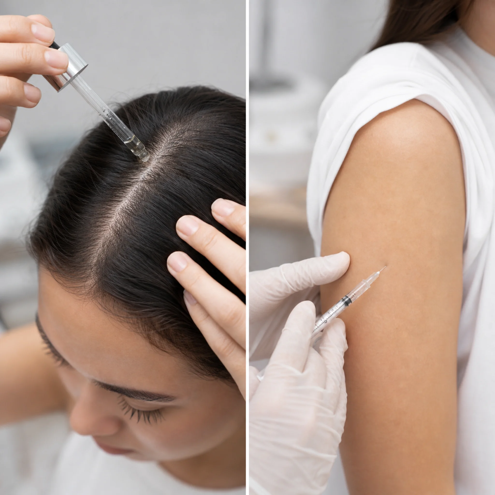 Comparison of topical serum application versus subcutaneous injection delivery methods for peptide therapy